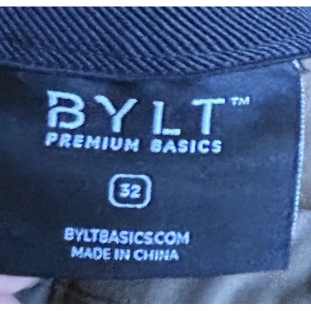 Bylt Mens Size 32 Everyday Pant Premium Basics Straight‎ Fit Brown Tan